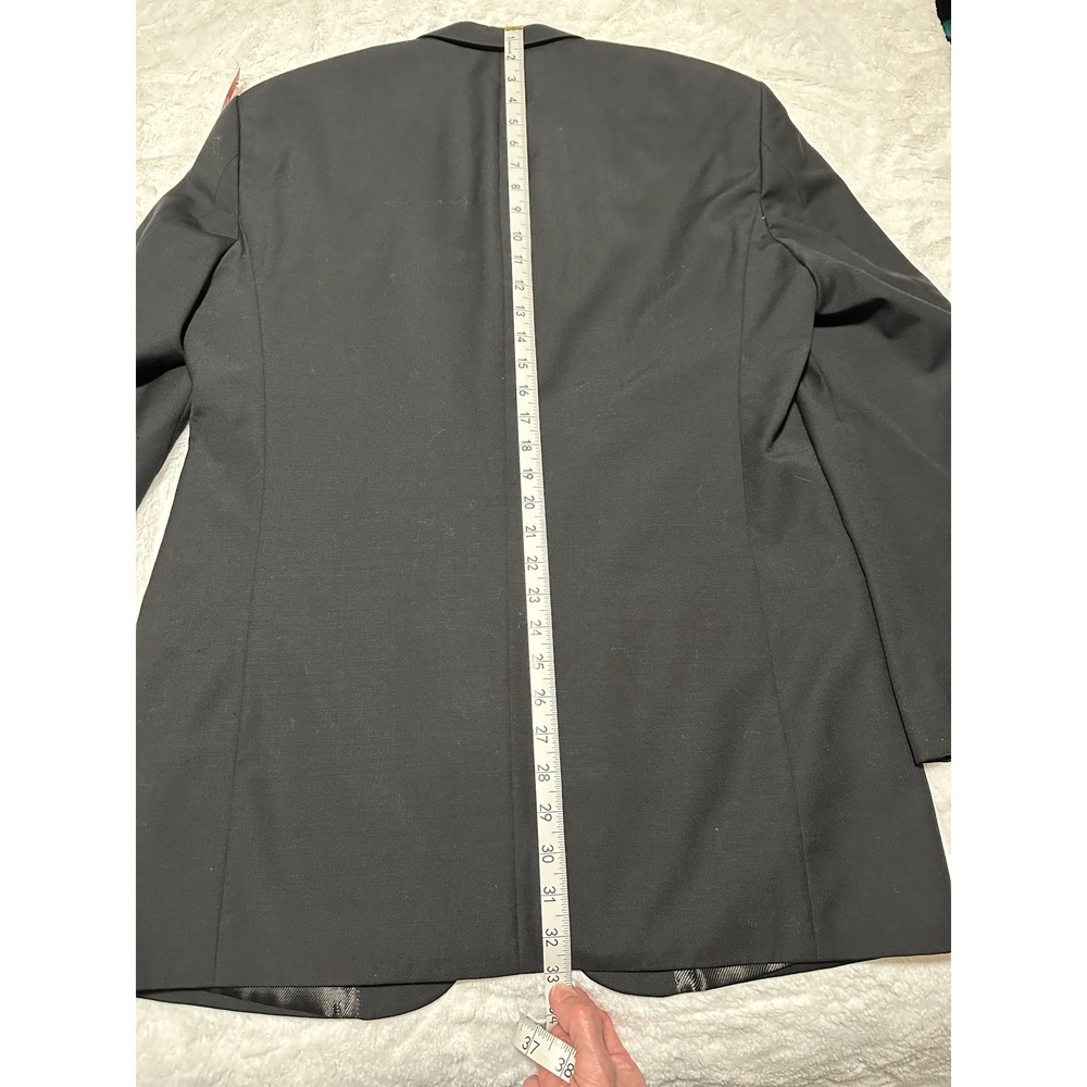 Giorgio Cosani Le Collezioni Super 120s Wool Blazer Suit Jacket Men Black 40 REG - Picture 13 of 14